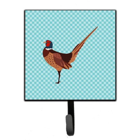 Carolines Treasures Ring-necked Common Pheasant Blue Check Leash or Key Holder BB8104SH4